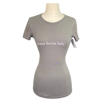 Spiced Equestrian 'Crazy Horse Lady' Tee in Grey