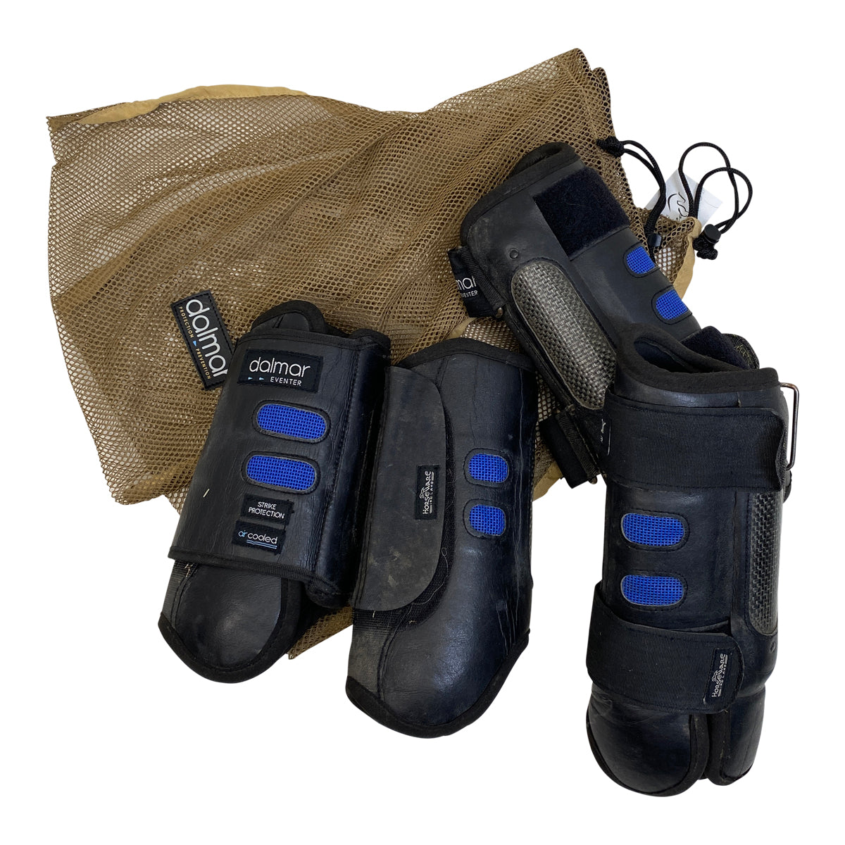 Horseware &#39;Dalmar&#39; Eventing Boots Set in Black/Blue