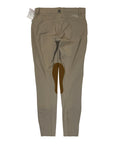 B Vertigo 'Denise' Mid-Rise Curvy Knee Patch Breeches in Tan