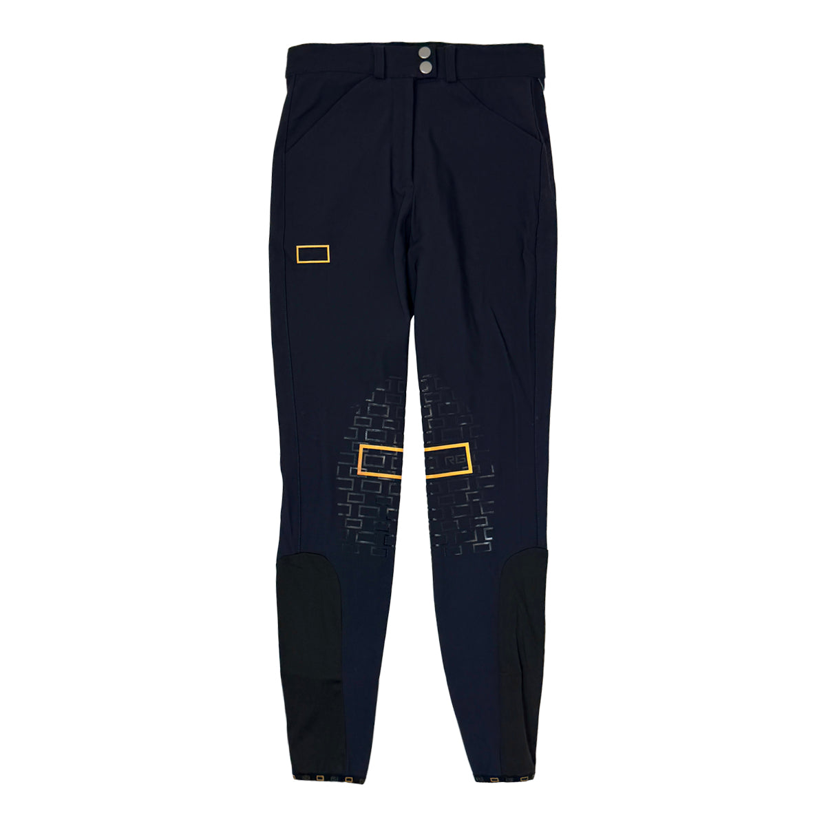 Riders Gene Regular Waist Knee Patch Breeches in Navy 