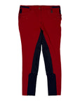 Premier Equine 'Cassa' Full Seat Gel Breeches in Red 