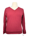 Two Bits Equestrian The Bamboo V-Neck in Red