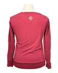 Two Bits Equestrian The Bamboo V-Neck in Red