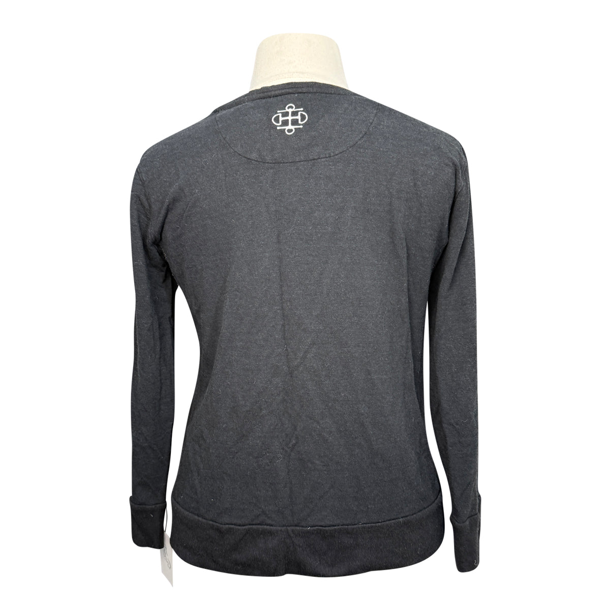 Two Bits Equestrian The Bamboo V-Neck in Black 