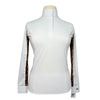 RJ Classics Women's 'Carly' 37.5 Show Shirt in White/Leopard