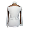 RJ Classics Women's 'Carly' 37.5 Show Shirt in White/Leopard