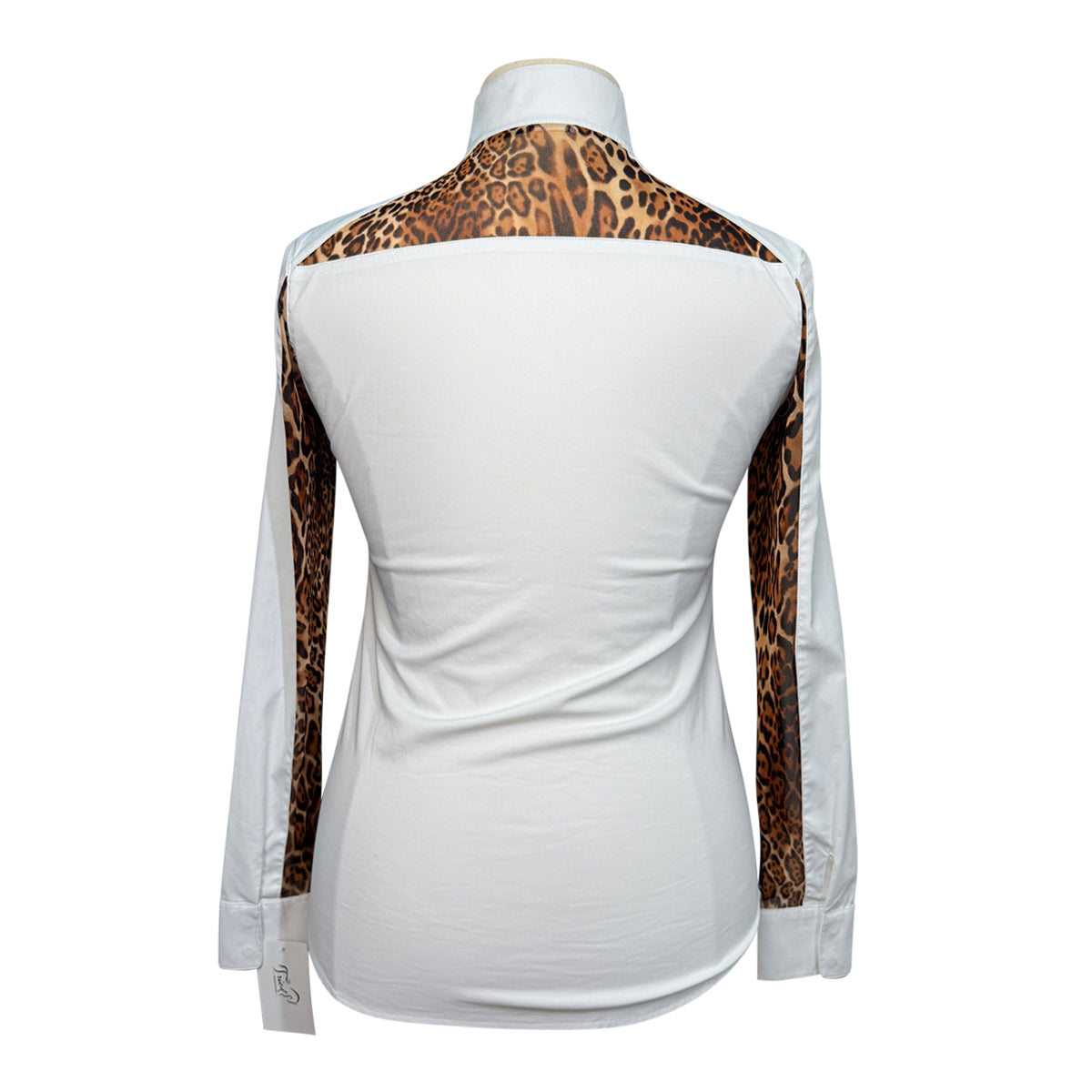 RJ Classics Women's 'Carly' 37.5 Show Shirt in White/Leopard