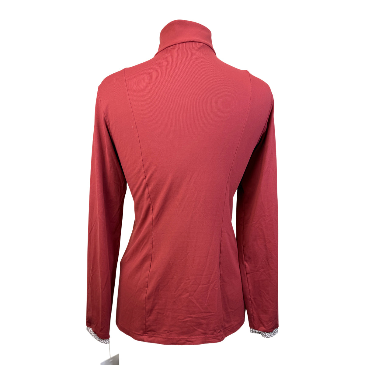 For Horses 'Gioconda' Long Sleeve Schooling Shirt in Ruby