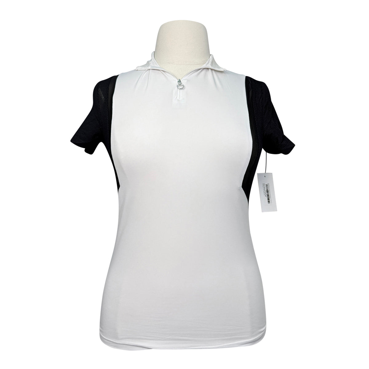 Cavalleria Toscana Competition Shirt in White/Black