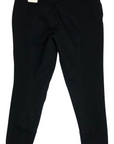 Back of Horze Active Silicone Grip Full Seat Breeches in Black