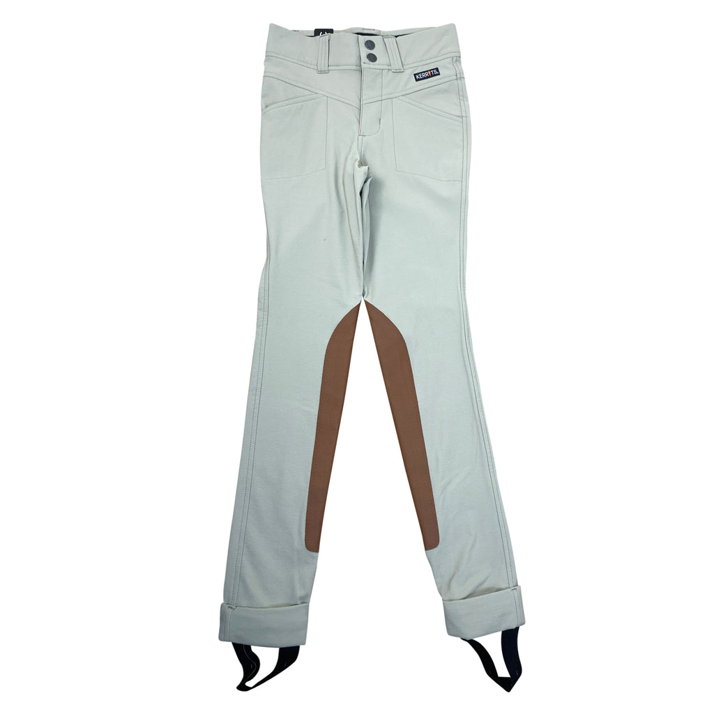Kerrits 'Crossover' Extended Knee Patch Jods in Sand - Children's XL