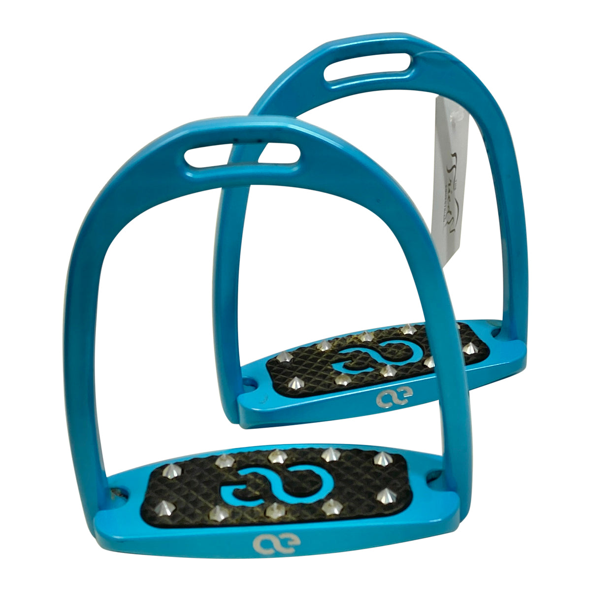American Equus "Sport" English Spike Slim Stirrups in Light Blue