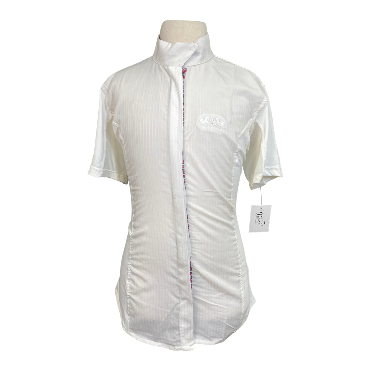 Equine Couture Short Sleeve Show Shirt in White