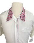 Equine Couture Short Sleeve Show Shirt in White