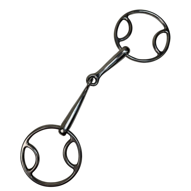 Centaur Single Jointed Loop Ring Bit in Stainless Steel