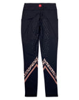 Kastel Denmark Full Grip Tights in Black/Pink Cheetah - Women's Large