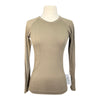 TKEQ The 'Kennedy' Seamless Long Sleeve in Suede - Women's S/M