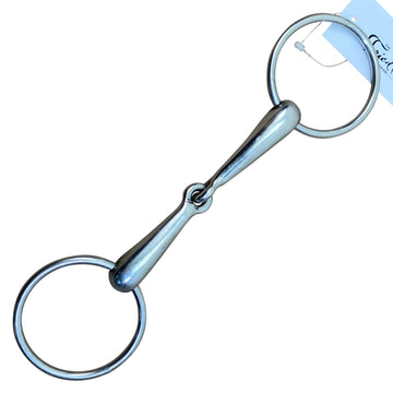 Loose Ring Hollow Mouth Snaffle Bit in Stainless Steel 