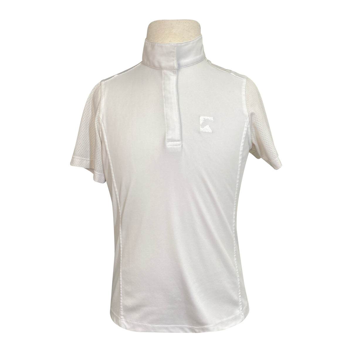 Riding Sport Essential Short Sleeve Show Shirt in White