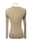TKEQ The 'Kennedy' Seamless Long Sleeve in Suede - Women's S/M