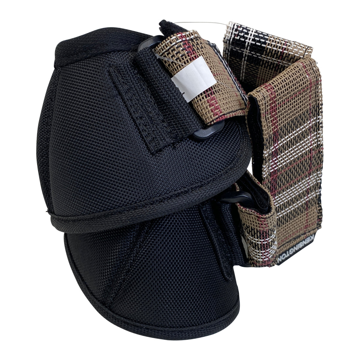 Kensington Bell Boots in Black/Plaid Straps