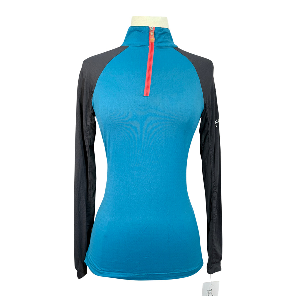 Kastel Denmark 1/4 Zip Shirt in Blue/Black