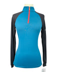 Kastel Denmark 1/4 Zip Shirt in Blue/Black