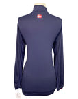 Kastel Denmark 1/4 Zip Sun Shirt in Navy/Maroon - Women's XL