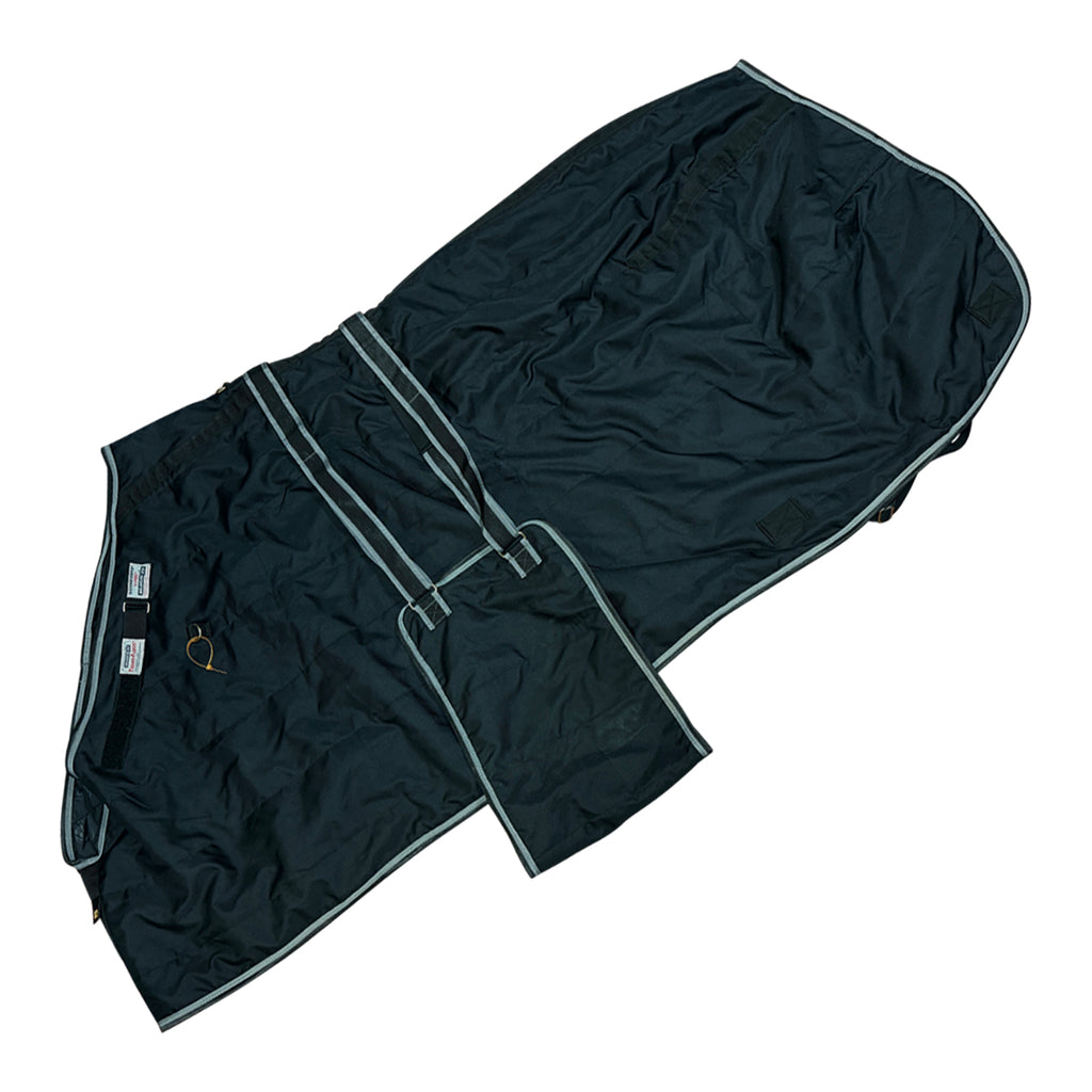 Schneiders Challenger V-Free Adjusta-fit Closed Front Light Weight Turnout Blanket w/Belllyband in Black