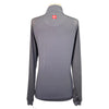 Kastel Denmark 1/4 Zip Shirt in Grey/Black Stripes