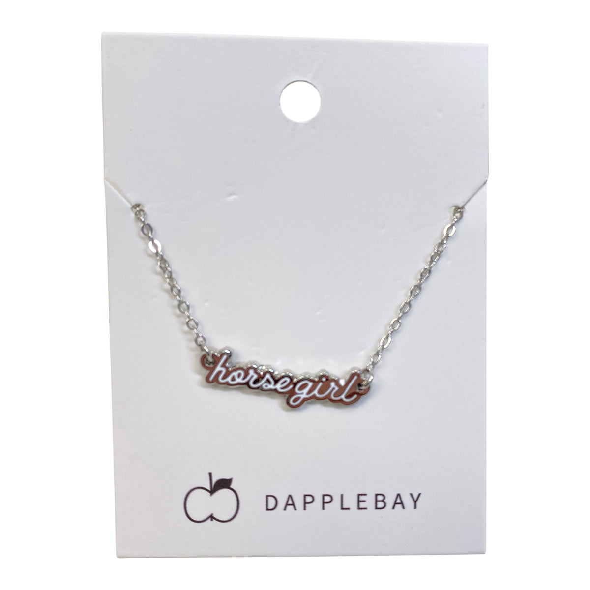 Dapplebay "Horse Girl" Necklace in Silver
