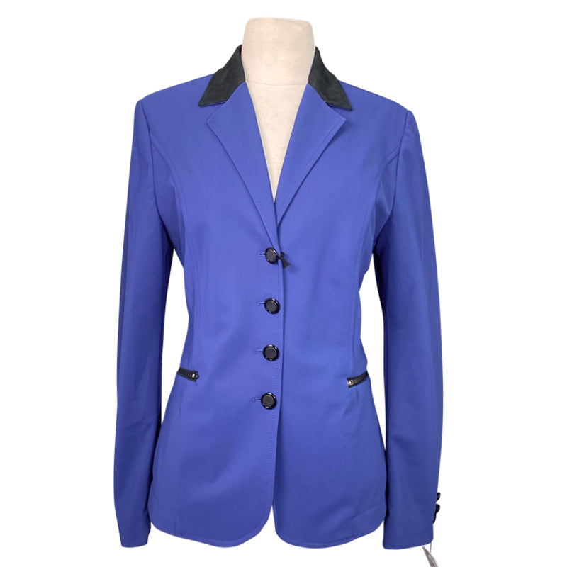 EGO7 'Performance One' Show Jacket in Royal Blue/ Black Alcantara
