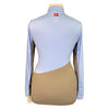 Kastel 'Charlotte' Signature Long Sleeve Shirt in Powder Blue/Grey
