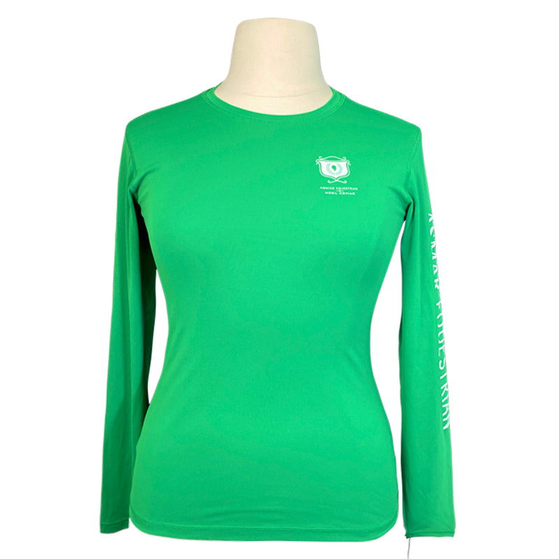 Asmar Equestrian Sustainable Logo Tee in Field Green