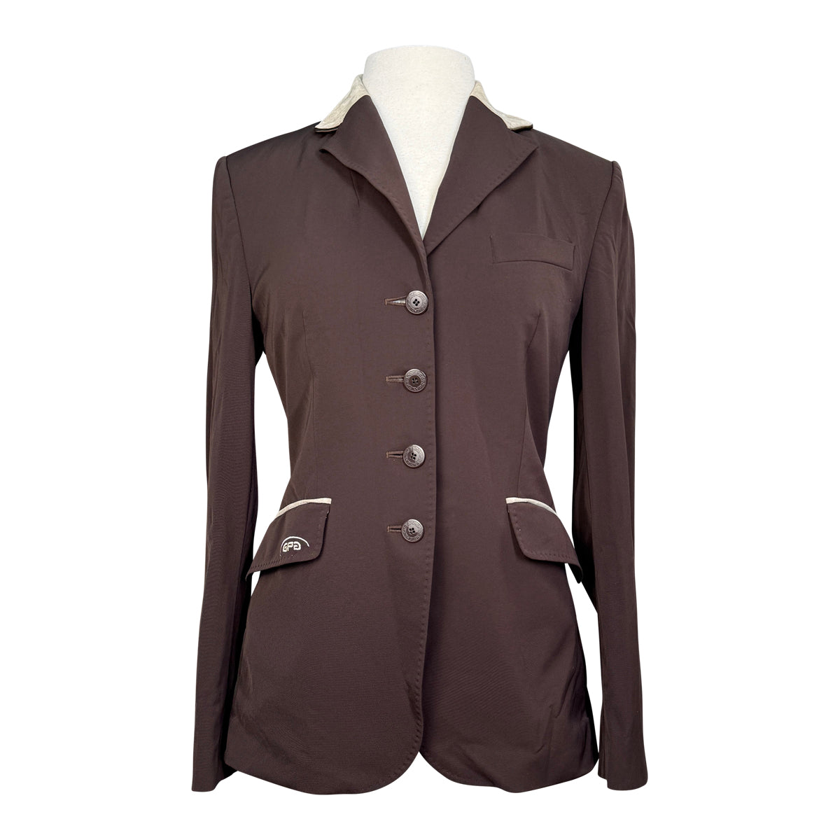 GPA Double Clear Softshell Show Jacket in Brown/Tan