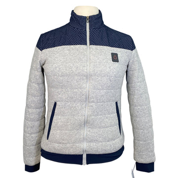 Cavalleria Toscana Merino Puffer Jacket in Grey/Navy