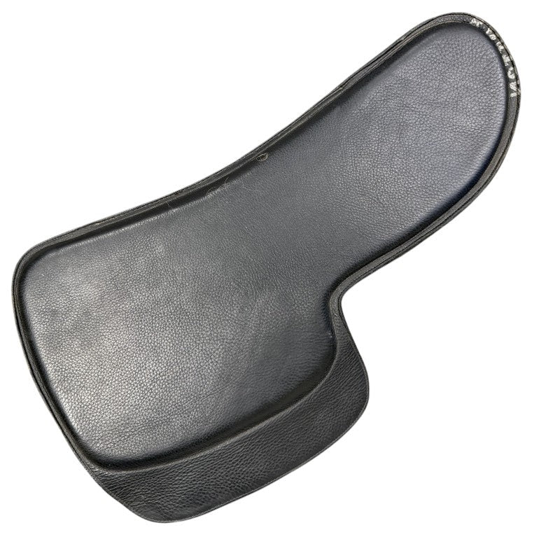 SaddleRight English Glove Leather Saddle Pad in Black