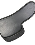 SaddleRight English Glove Leather Saddle Pad in Black
