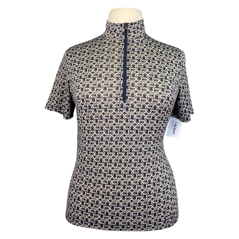 Kerrits 'Aire Ice Fil' Shirt in Tan Horse Shoe Links