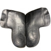 SaddleRight English Glove Leather Saddle Pad in Black