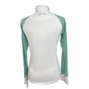 Equine Couture 'Smyrna' Long Sleeve Show Shirt in White w/ Daises - Women's Large