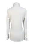 Dover Saddlery CoolBlast Show Shirt in White/Multi Design Collar