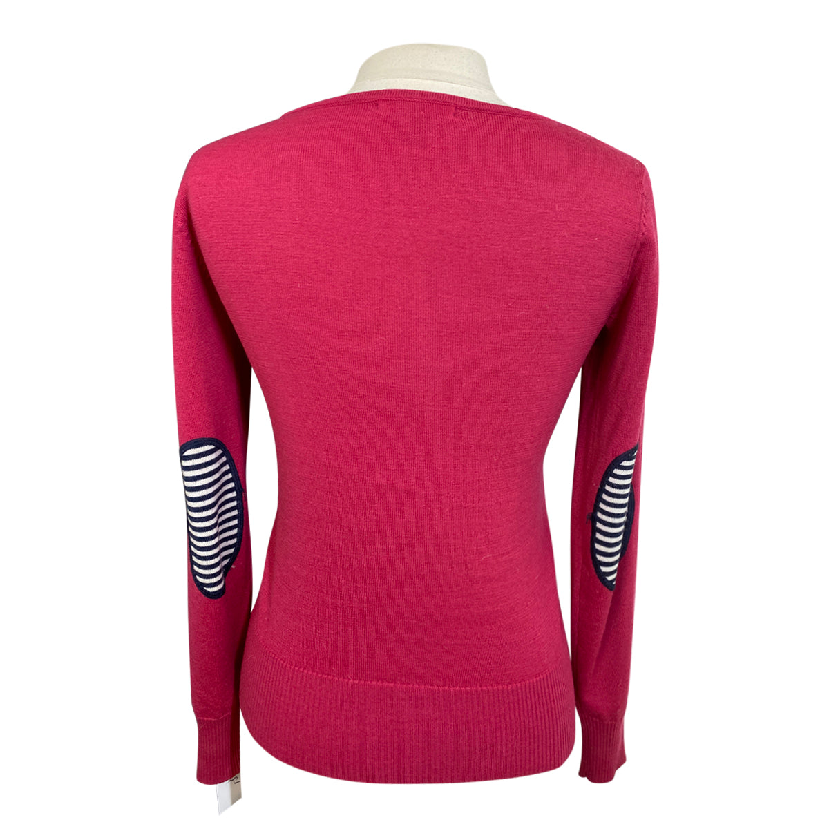 Ariat Wool Sweater in Pink/Navy and White Stripes
