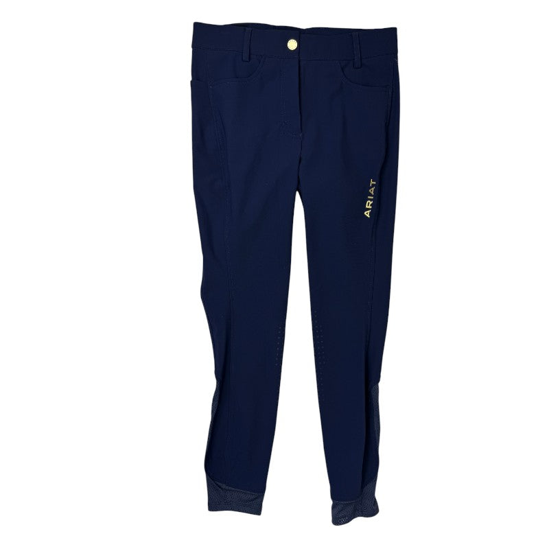 Ariat 'Tri Factor' Knee Patch Breeches in Navy