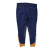 Dover Saddlery Wellesley Classic Piped Knee-Patch Breech in Navy/Peach