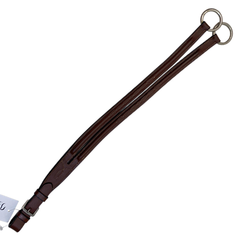 Fancy Stitched Running Martingale Attachment in Brown