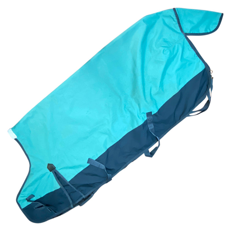 Saxon 1200D Standard Blanket in Teal/Grey