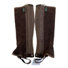 Tally Ho Suede Ribbed Half Chap in Brown