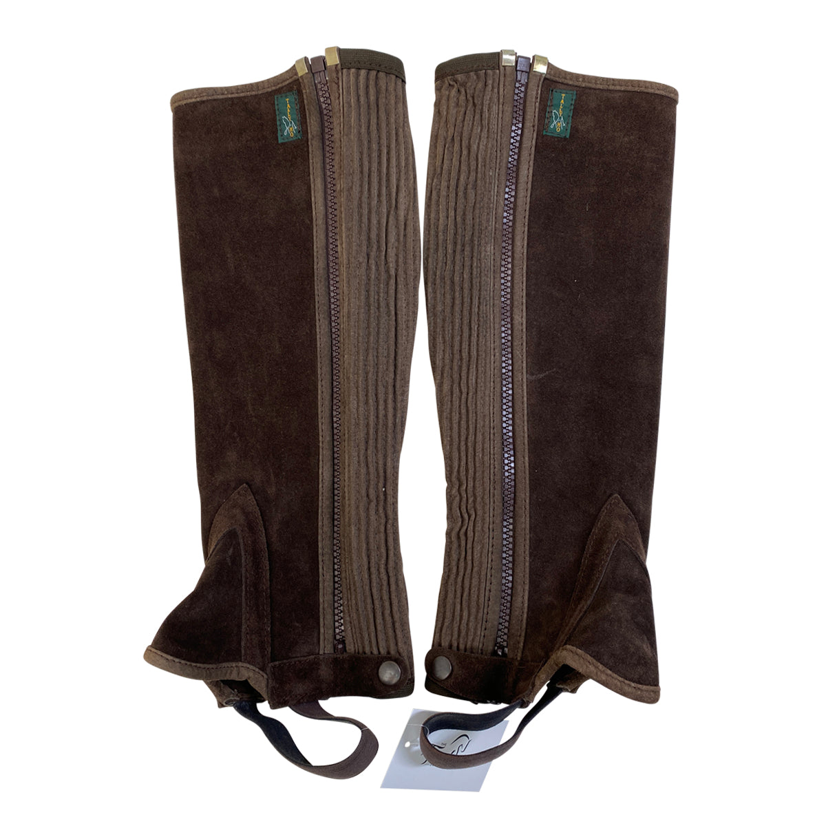 Tally Ho Suede Ribbed Half Chap in Brown
