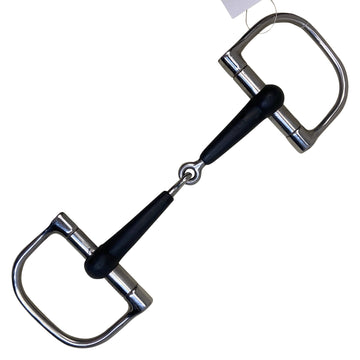 EcoPure Rubber Barrel Dee in Stainless Steel / Black
